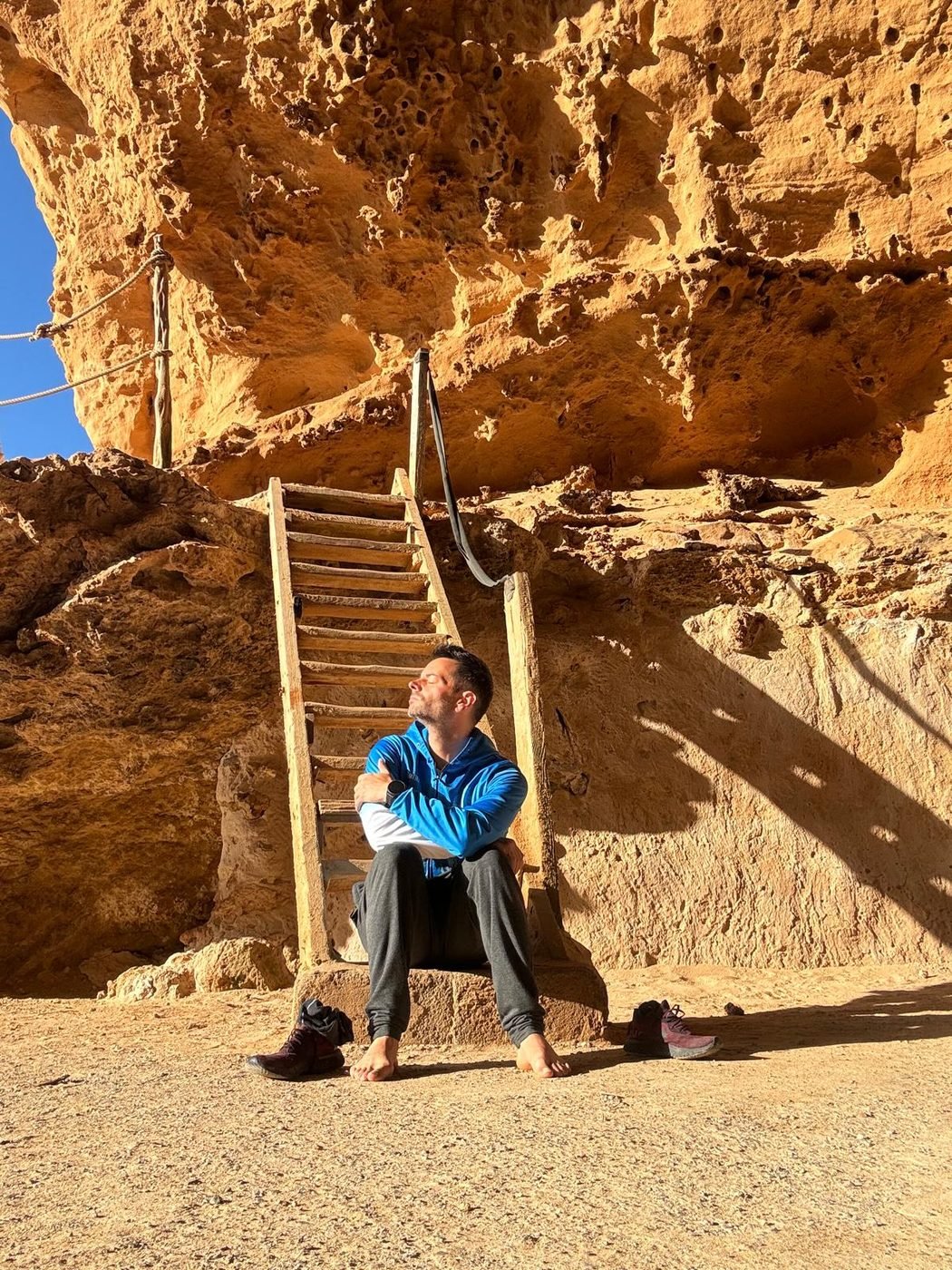 Sergio Mendieta en un momento de calma
